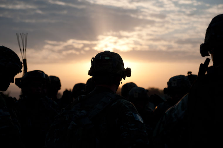 1st Cavalry conduct presence patrol around FOB Fenty